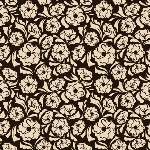 Motif floral sans couture. Illustration vectorielle. — Image vectorielle