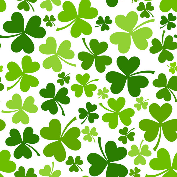 День святого Патрика вектор бесшовный фон с трилистником
.