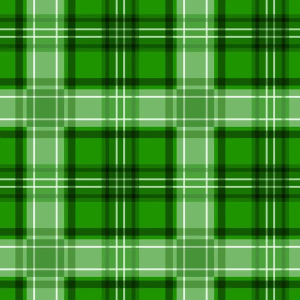 Texture tartan verde. Modello senza soluzione di continuità vettoriale . — Vettoriale Stock