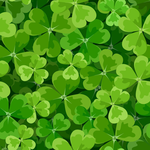 День святого Патрика вектор бесшовный фон с трилистником
.