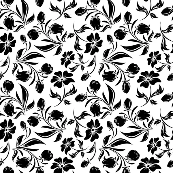 Patrón floral sin costuras. ilustración vectorial. — Vector de stock