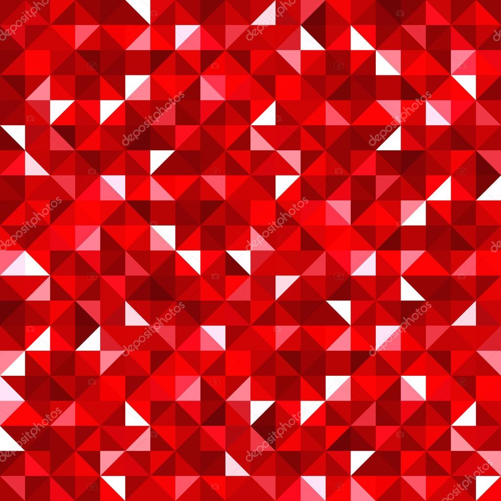 Abstract seamless background with red mosaic pattern. Vector EPS10