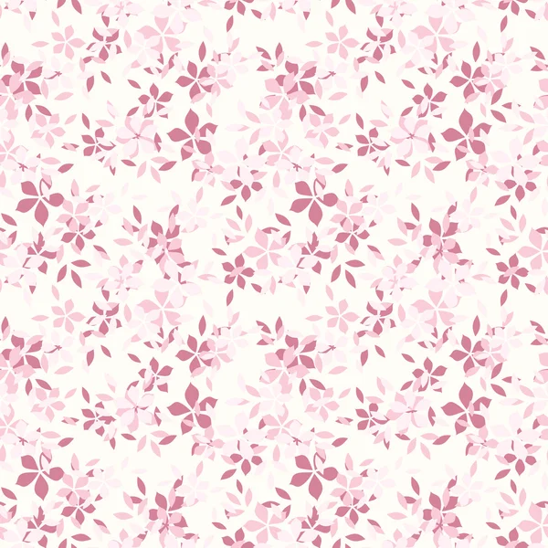 Nahtloses Muster mit rosa Blüten. Vektorillustration. — Stockvektor