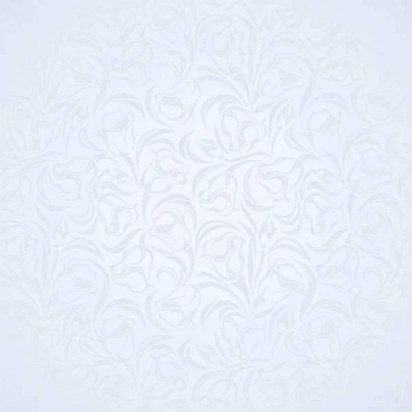 Μπλε floral μοτίβο άνευ ραφής. εικονογράφηση φορέας. — Διανυσματικό Αρχείο