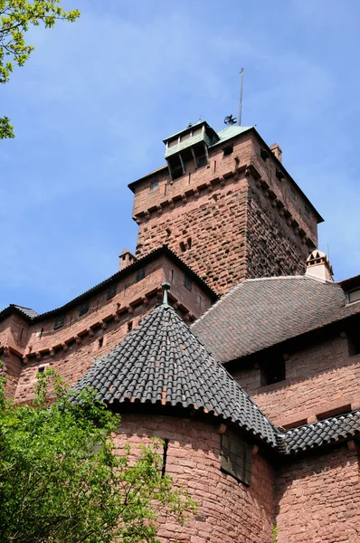 Francie, haut koenigsbourg hrad v Alsasku — Stock fotografie