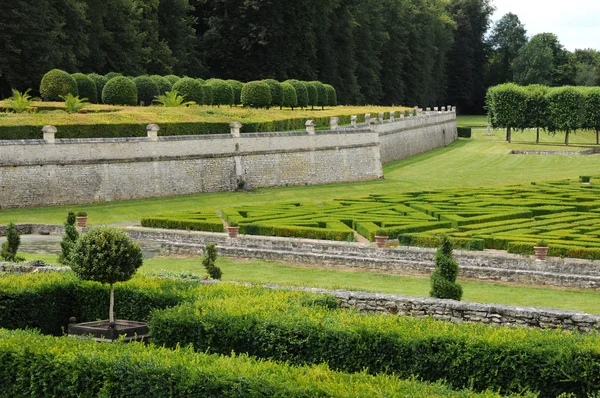 Domaine de villarceaux resmi bahçede, Fransız — Stok fotoğraf