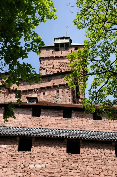 Francie, haut koenigsbourg hrad v Alsasku — Stock fotografie