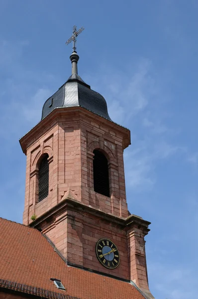 Fransa, alsace içinde orschwiller Kilisesi — Stok fotoğraf