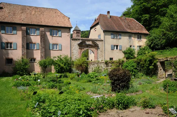 Francia, l'abbazia romana di Murbach in Alsazia — Foto Stock