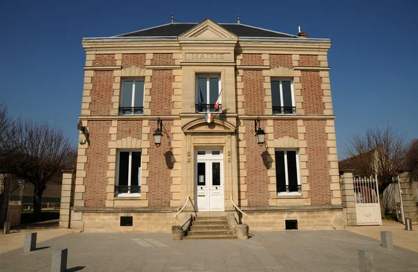 Francia, el ayuntamiento de Mareil sur Mauldre — Foto de Stock