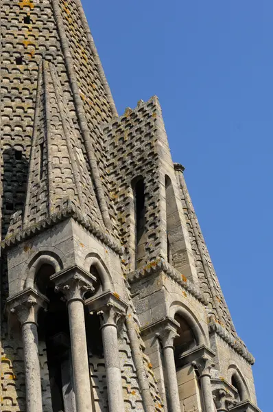 Yvelines, bell tower of Vernouillet church — Stock Photo, Image