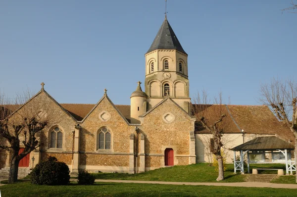 Franciaország, templom, Saint Martin la Garenne-Yvelines — Stock Fotó