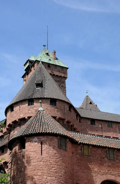 França, Haut Koenigsbourg castelo na Alsácia — Fotografia de Stock