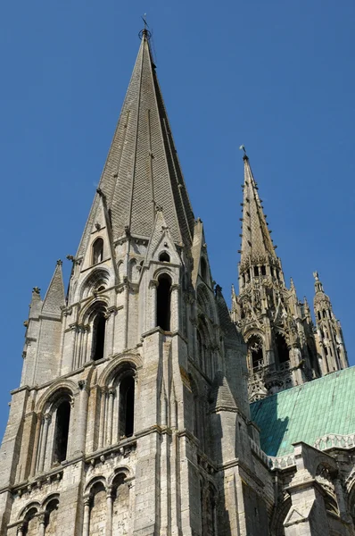 法国，厄尔的沙特尔大教堂 et 卢瓦尔 — 图库照片