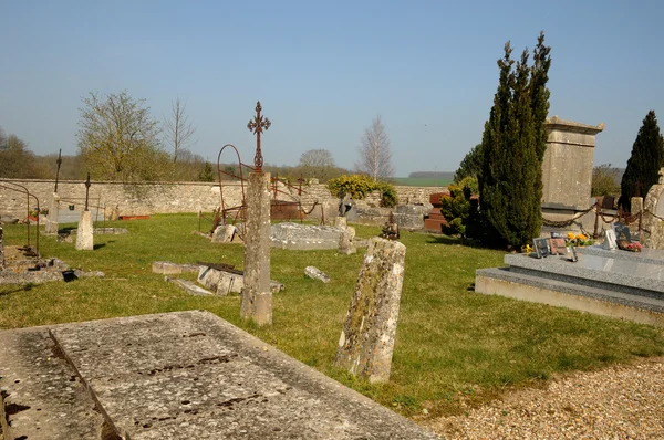 France, the cemetery of Cherence in Val d���Oise — Stock Photo, Image