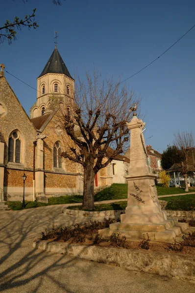 France, church of Saint Martin la Garenne in Yvelines — Stock Photo, Image