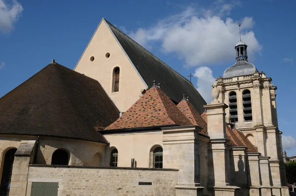 França, a igreja de Notre Dame em Pontoise — Fotografia de Stock