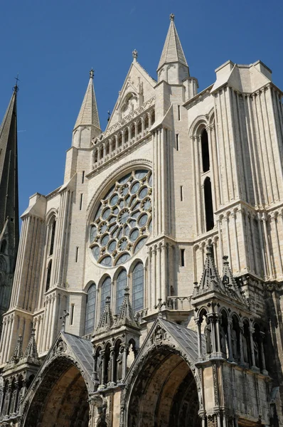 Francia, la cattedrale di Chartres a Eure et Loir — Foto Stock