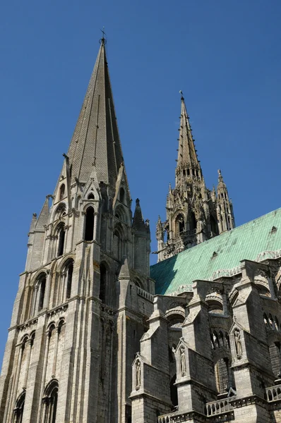 Frankrig, katedralen i Chartres i Eure et Loir - Stock-foto