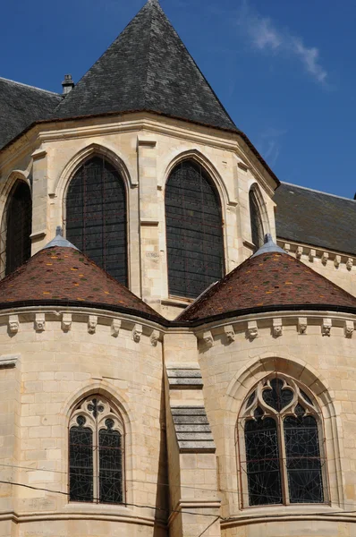 Francia, catedral de Saint Maclou en Pontoise —  Fotos de Stock