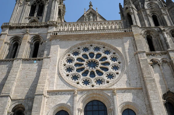 França, a catedral de Chartres em Eure et Loir — Fotografia de Stock