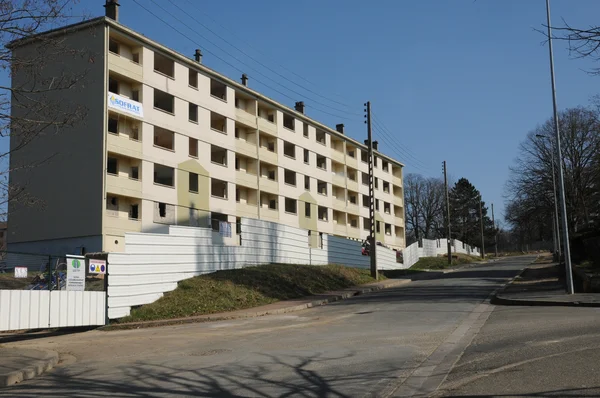 Régi épület bontási-Les Mureaux előtt — Stock Fotó