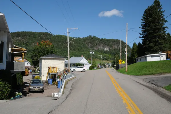 Quebec, the village of Sainte Rose du Nord — Stock Photo, Image