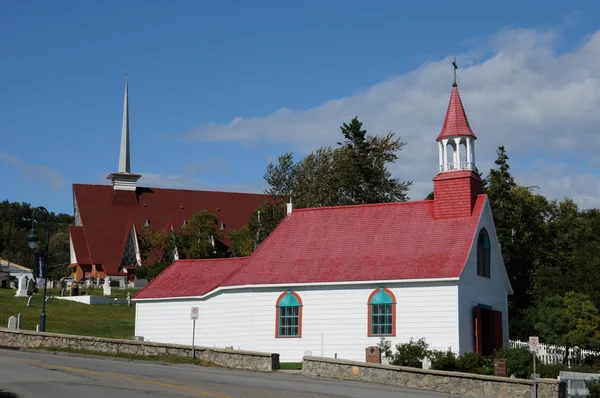 Quebec, historická kaple tadoussac — Stock fotografie