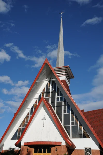 Quebec, the church Sainte Croix in Tadoussac — Stock Photo, Image