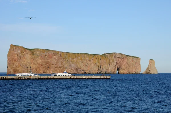 Quebec, Perce Rock in Gaspesie — Stock Photo, Image