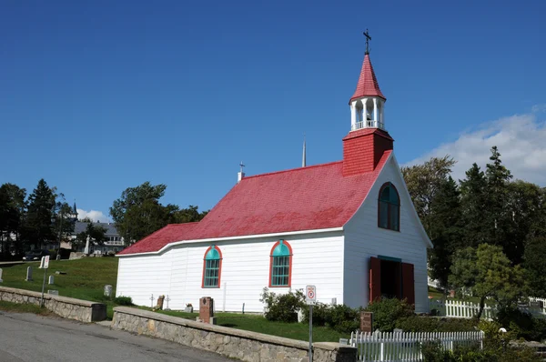 Quebec, historická kaple tadoussac — Stock fotografie