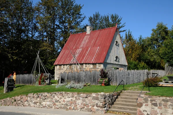 Quebec, poste de wykonała chauvin tadoussac — Zdjęcie stockowe