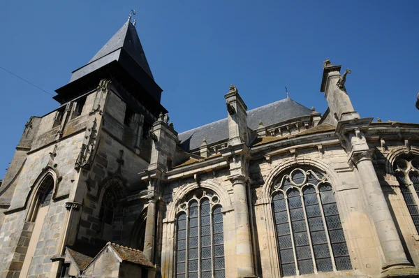 Francia, la chiesa di Houdan a les Yvelines — Foto Stock