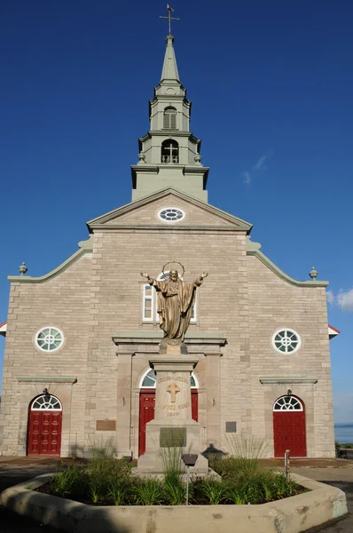 Quebec, the historical church of Saint Jean — Stock Photo, Image