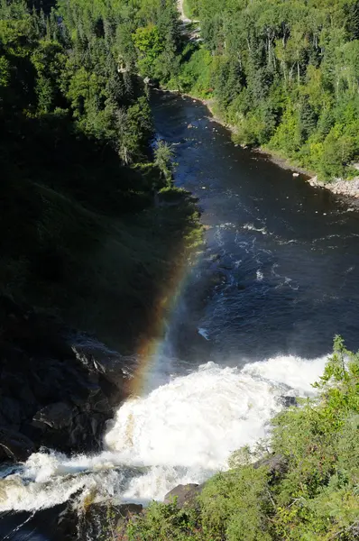Quebec, wodospad val jalbert — Zdjęcie stockowe