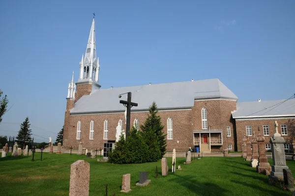 Quebec, the historical church of Saint Prime — Stock Photo, Image