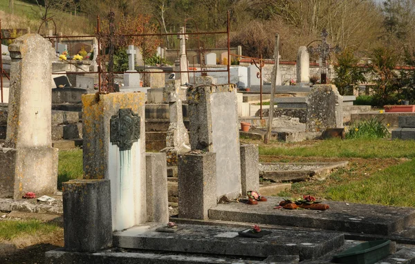 O cemitério de Giverny em Eure — Fotografia de Stock