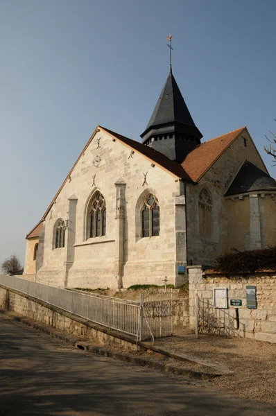 La storica chiesa di Giverny a Eure — Foto Stock