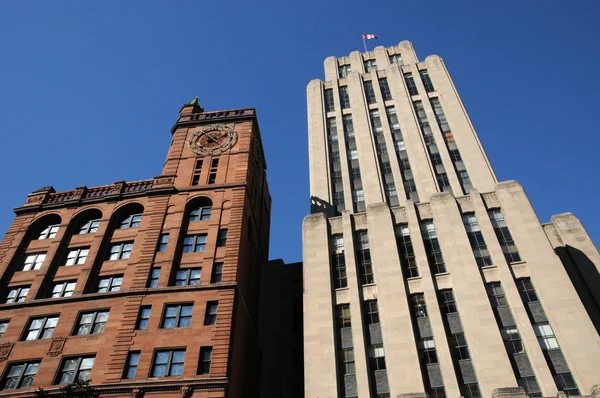 Canadá, antiguo edificio de Place d Armes en Montreal — Foto de Stock