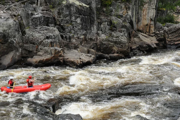 Quebec, kayaker w parc du trou de la opłaty w desbiens — Zdjęcie stockowe