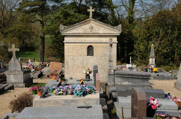 France, the cemetery of Condecourt in Val d Oise — Stok fotoğraf