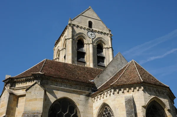 Francja, Kościół auvers sur oise — Zdjęcie stockowe