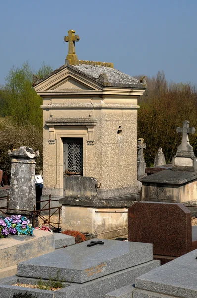 Francji, na cmentarzu kres w val d oise — Zdjęcie stockowe