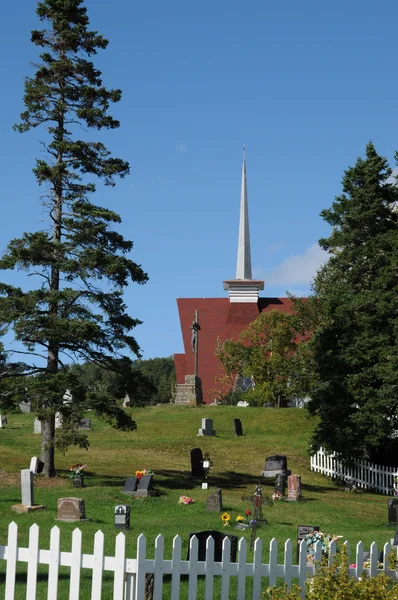 Quebec, kostel sainte croix Tadoussac — Stock fotografie