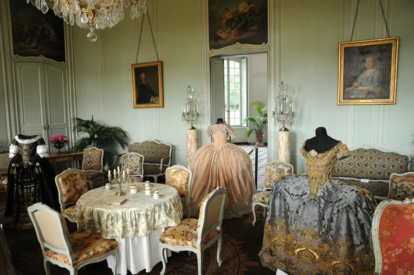 stock image France, living room in the castle of villarceaux