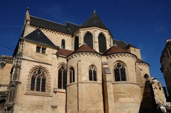 Francie, katedrála saint maclou v pontoise — Stock fotografie