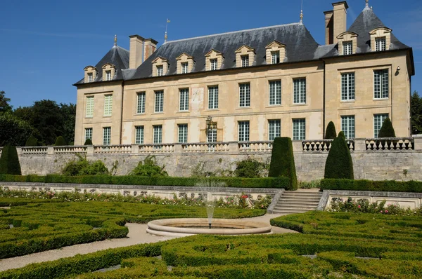 Franciaország, a kastély Auvers-sur Oise — Stock Fotó