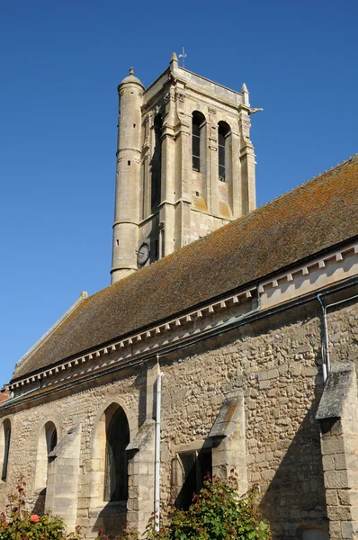 Frankrike, kyrkan saint nicolas i maule — Stockfoto