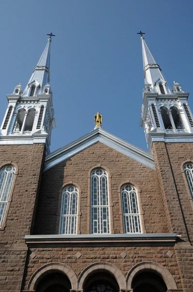 캐나다, 퀘벡, 세인트 권상우의 역사적인 교회 — 스톡 사진