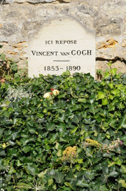 Vincent Van Gogh tomb in Auvers sur Oise clipart